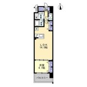 S－RESIDENCE瓦町駅aloの間取り画像