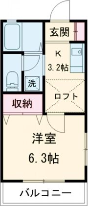 カーサ三俣の間取り画像