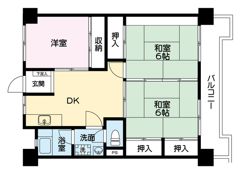 プレアール荒木の間取り画像