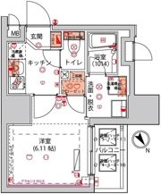 ハーモニーレジデンス川崎の間取り画像