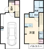 あんしん+VieM海山町13-1026(ガレージハウス)の間取り画像