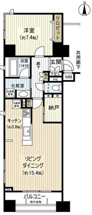 国立デュープレックスⅠの間取り画像