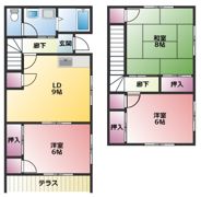 テラスハウス松下の間取り画像