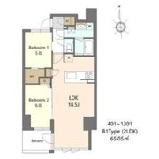 S-RESIDENCE谷町六丁目aloの間取り画像