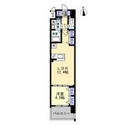 S－RESIDENCE瓦町駅aloの間取り画像