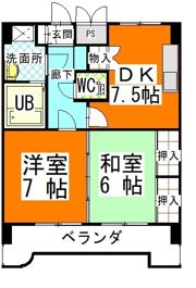 サニークレスト清水の間取り画像