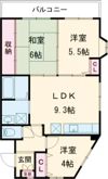 弥生コーポの間取り画像