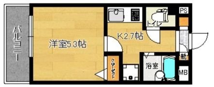 ライベストコート美野島の間取り画像