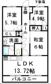 プリマベーラⅢの間取り画像