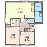 ヴィレッジ グローリー Aの間取り画像