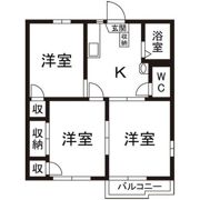 上柴パークハイツA棟の間取り画像