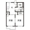 コーポアイリスB棟の間取り画像