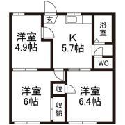 田村コーポの間取り画像