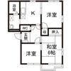 コーポハピネスⅡB棟の間取り画像