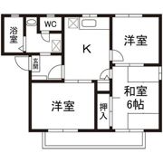 コーポイーストウッドA棟の間取り画像