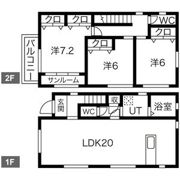 Casa mia カーサ ミーア(貸家)の間取り画像