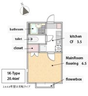 クレセールメゾンの間取り画像