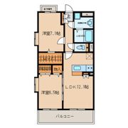 エスポワール学研都市の間取り画像