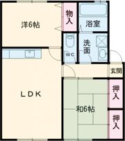ボンヌシェール矢倉B棟の間取り画像