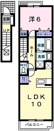 エクセラン則直Ⅲの間取り画像