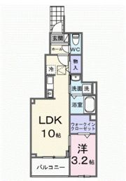 ヒカルサ川越南古谷イーストの間取り画像