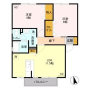 アイベリー Aの間取り画像