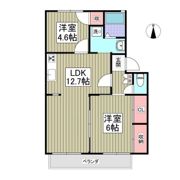 マロンハイツⅡCの間取り画像