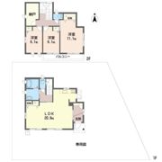 西川田町貸家の間取り画像
