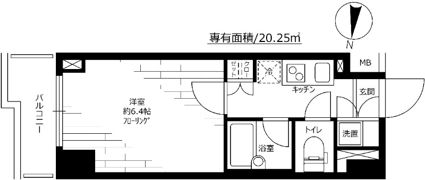 ルーブル中野新橋参番館の間取り画像