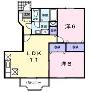 サン フラワーⅢの間取り画像