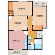 コンチネンタル布瀬Ⅰの間取り画像