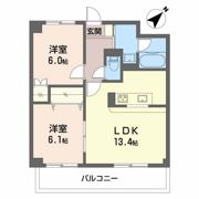 エバーグレース西富田の間取り画像