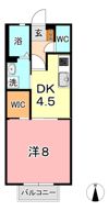 エスペランサ福島 Bの間取り画像