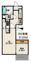 バーンメアオ ZiZiの間取り画像