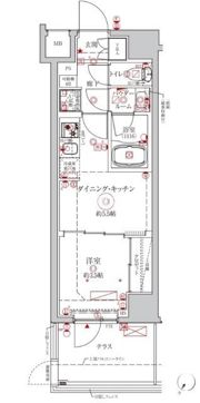 クレイシアIDZ川崎ザ・テラスの間取り画像