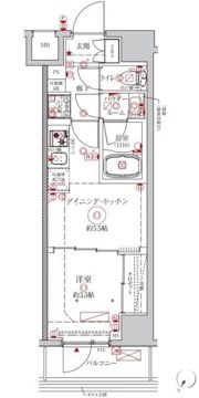 クレイシアIDZ川崎ザ・テラスの間取り画像