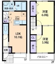 パークテラス Aの間取り画像