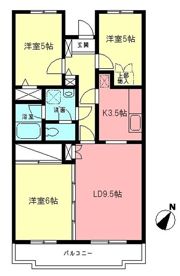 原当麻Mハイツの間取り画像