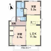 シャーメゾン・清流 B棟の間取り画像