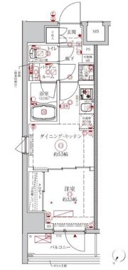 クレイシアIDZ川崎ザ・テラスの間取り画像