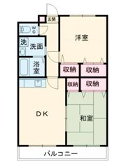 ミルフィーユ門井の間取り画像