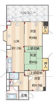 大坪ビルの間取り画像