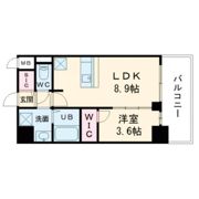 S-RESIDENCE阿波座chiaroの間取り画像