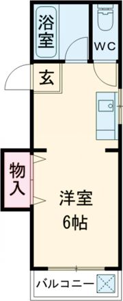 ハイツ生田の間取り画像