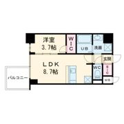S-RESIDENCE阿波座chiaroの間取り画像