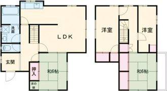 みずほ台貸家の間取り画像