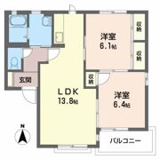 キャッスルBの間取り画像