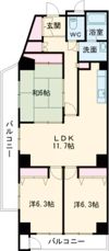 パークプラザ新光の間取り画像