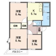 パークサイドドエル Aの間取り画像