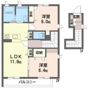 コスモ ランサの間取り画像